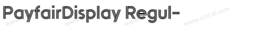 PayfairDisplay Regul字体转换